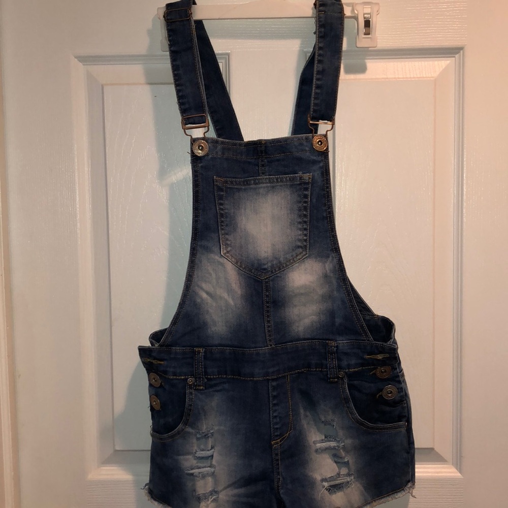 Blue Jean Shorts Overall